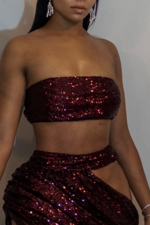 Selena Sequin Bandeau Top